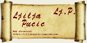 Ljilja Pučić vizit kartica